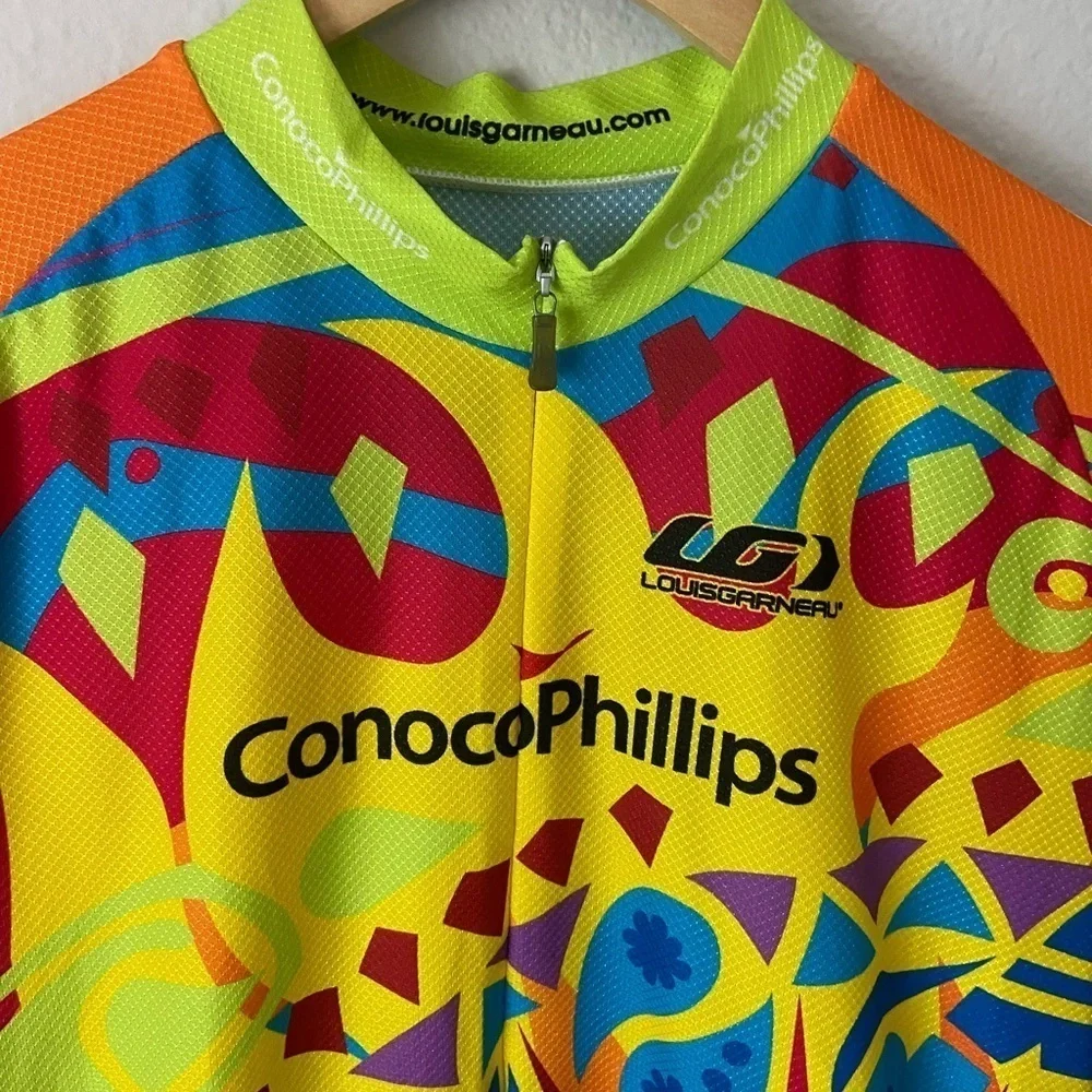 Louis Garneau Cycling Jersey Vibrant Abstract Sporty Outdoors Unisex L-M, XXL-F